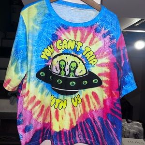 YOU CAN’T TRIP WITH US SHEIN CROP TOP